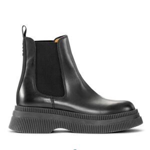 Ganni Black Creeper Chelsea Boots